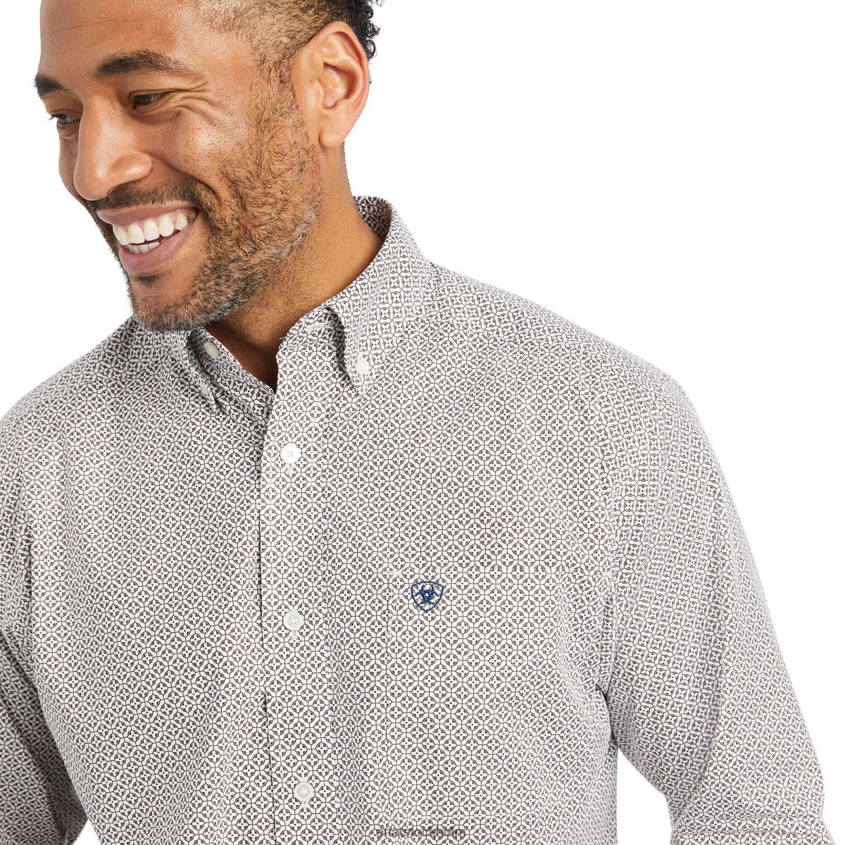 blast Ariat gilean skjorta i klassisk passform vit män F0484996