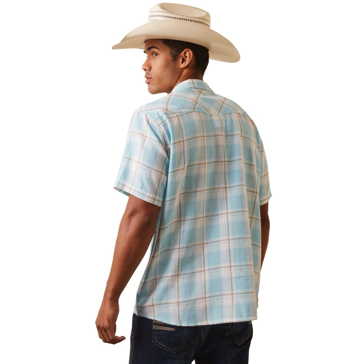 blast Ariat halbertson skjorta i retro passform vatten- män F04841164