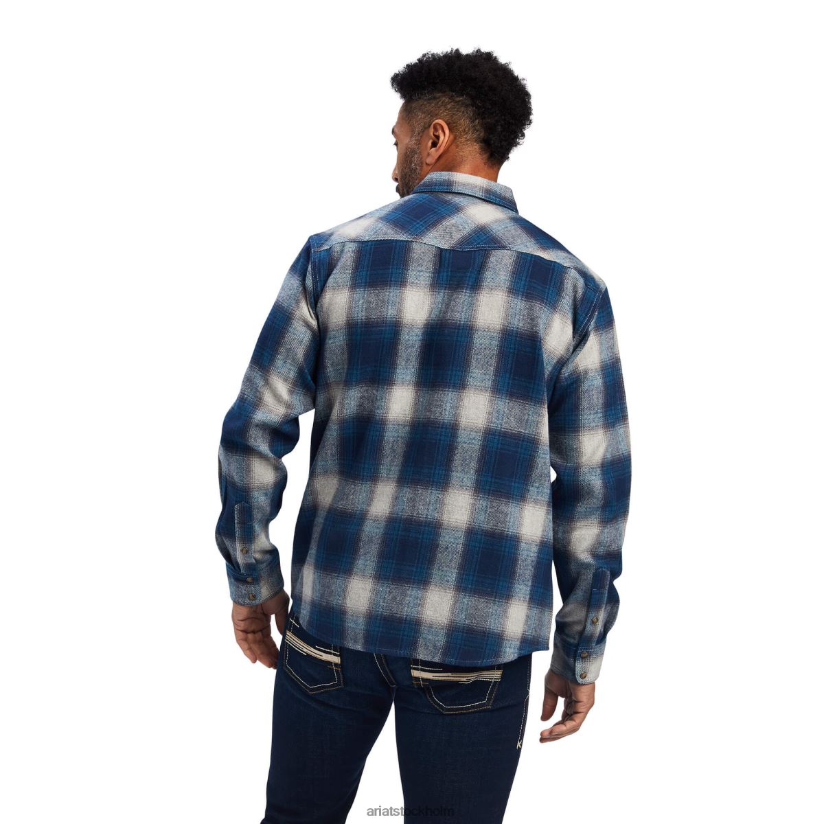 blast Ariat halston skjorta med retro passform Eiffeltornet män F04841293