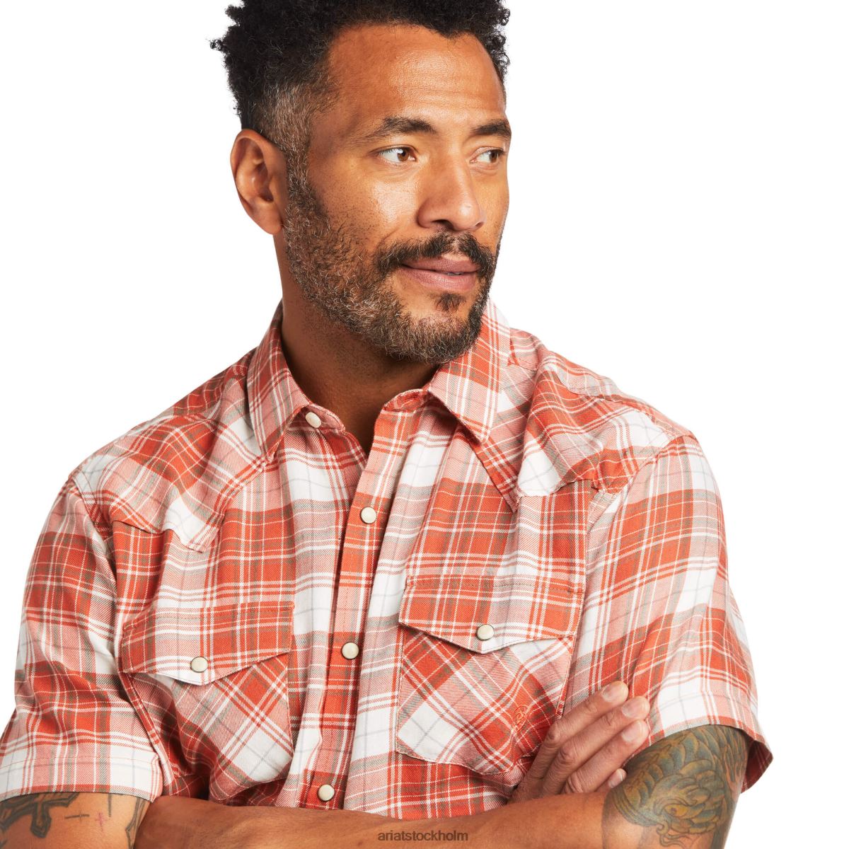 blast Ariat harley skjorta med retro passform ingefära krydda män F04841301