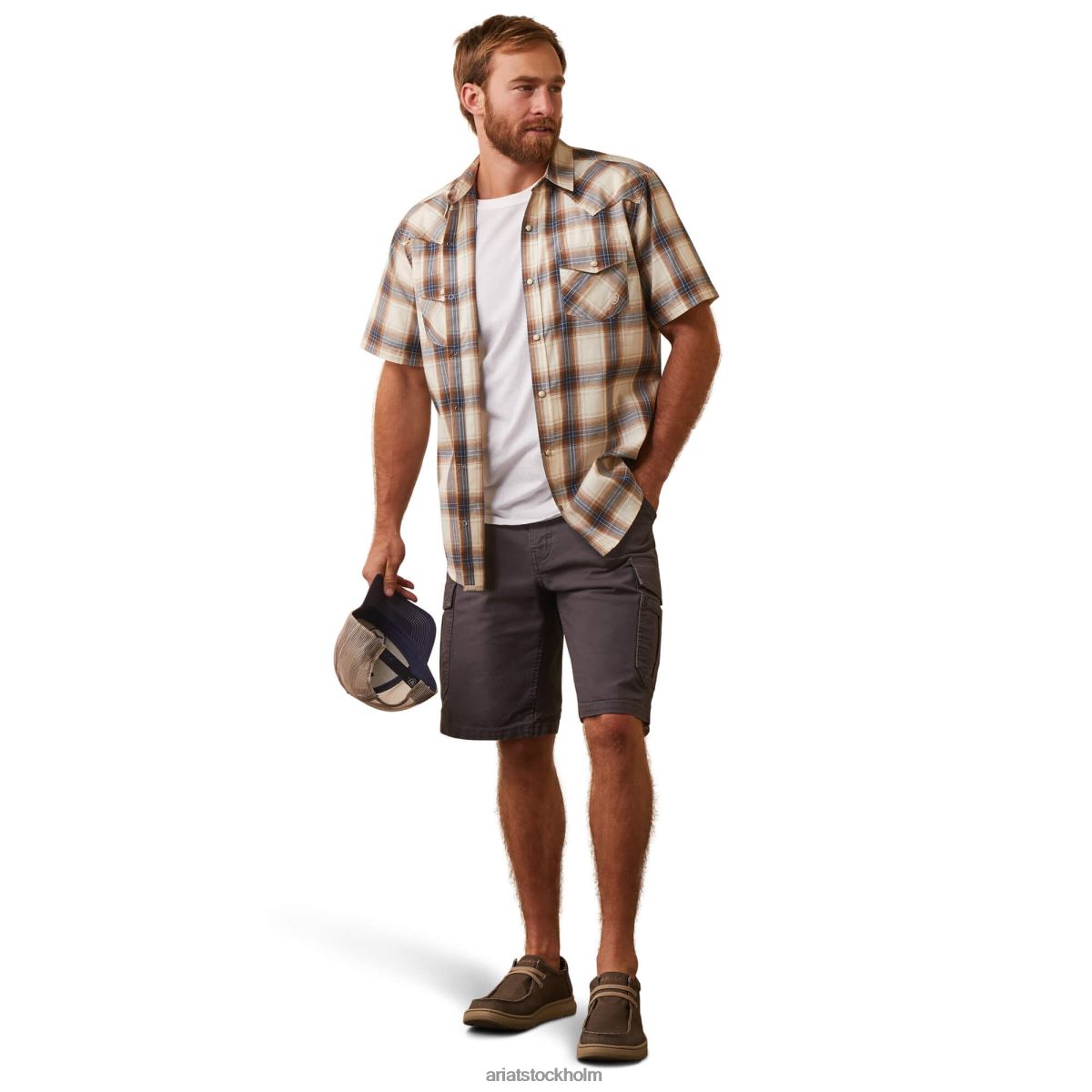 blast Ariat hasbro skjorta med retro passform vit sparris män F0484997