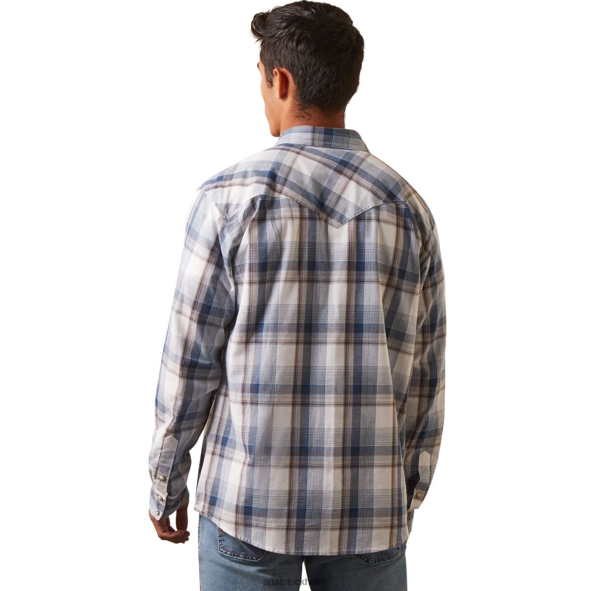 blast Ariat haston skjorta med retro passform vit sparris män F0484949