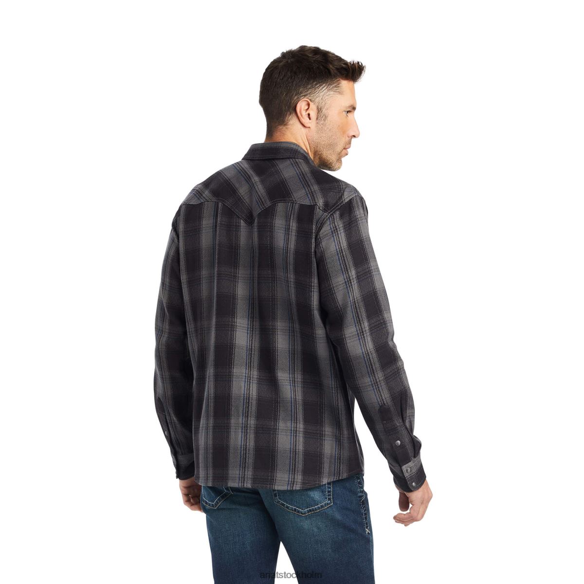 blast Ariat herrold skjorta i retro passform svart män F04841063