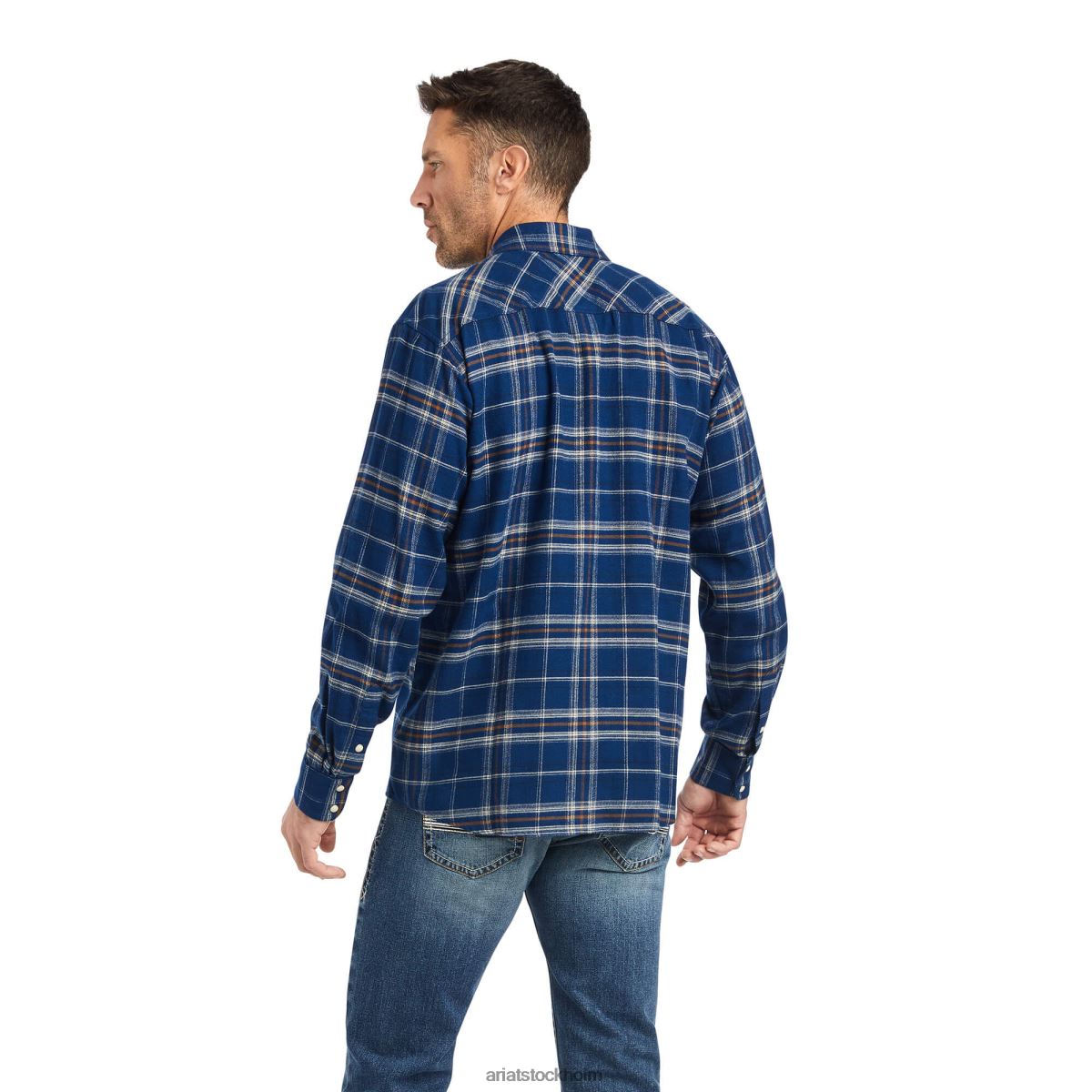 blast Ariat holcombe skjorta med retro passform gods blå män F04841342