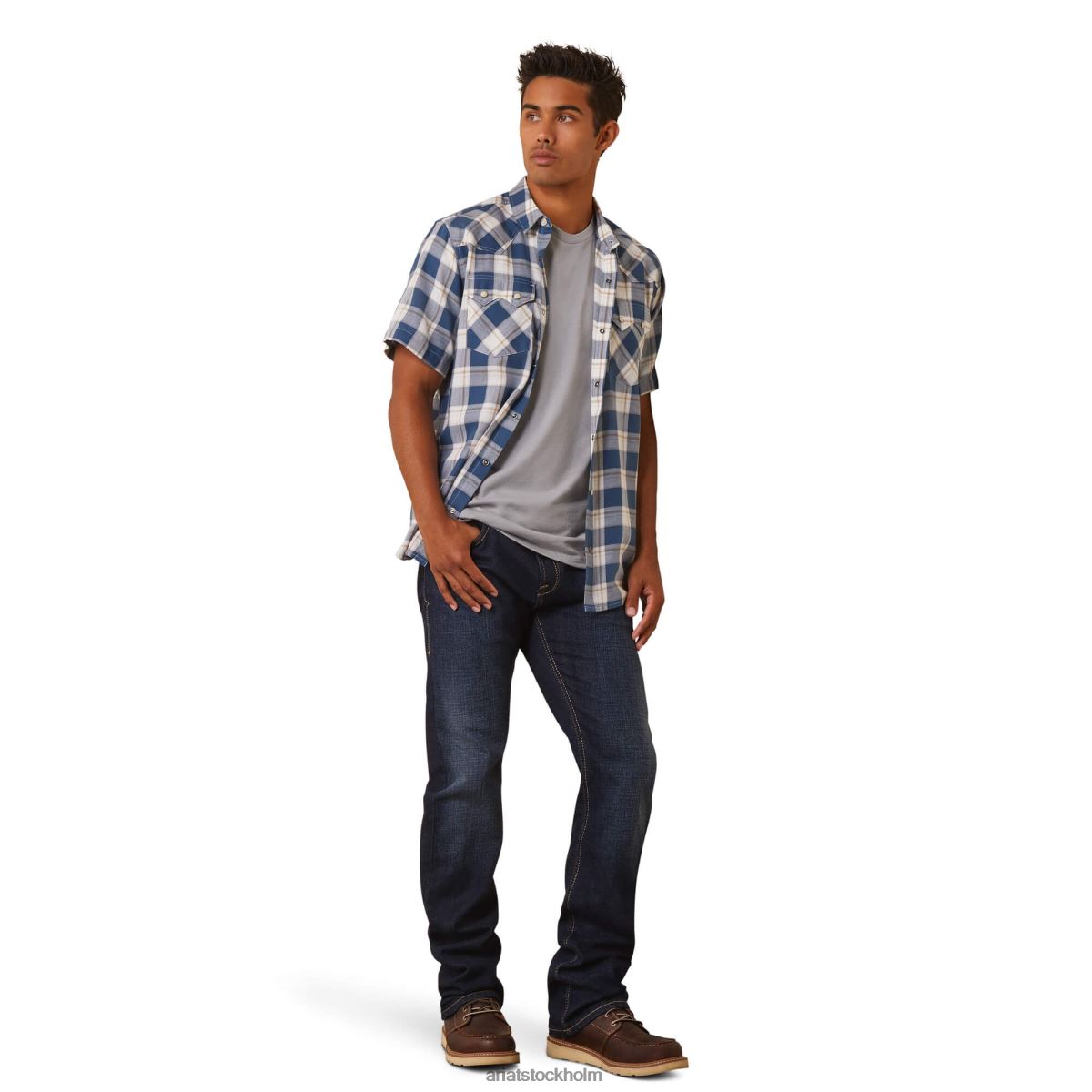 blast Ariat hummer skjorta med retro passform slagg män F04841103