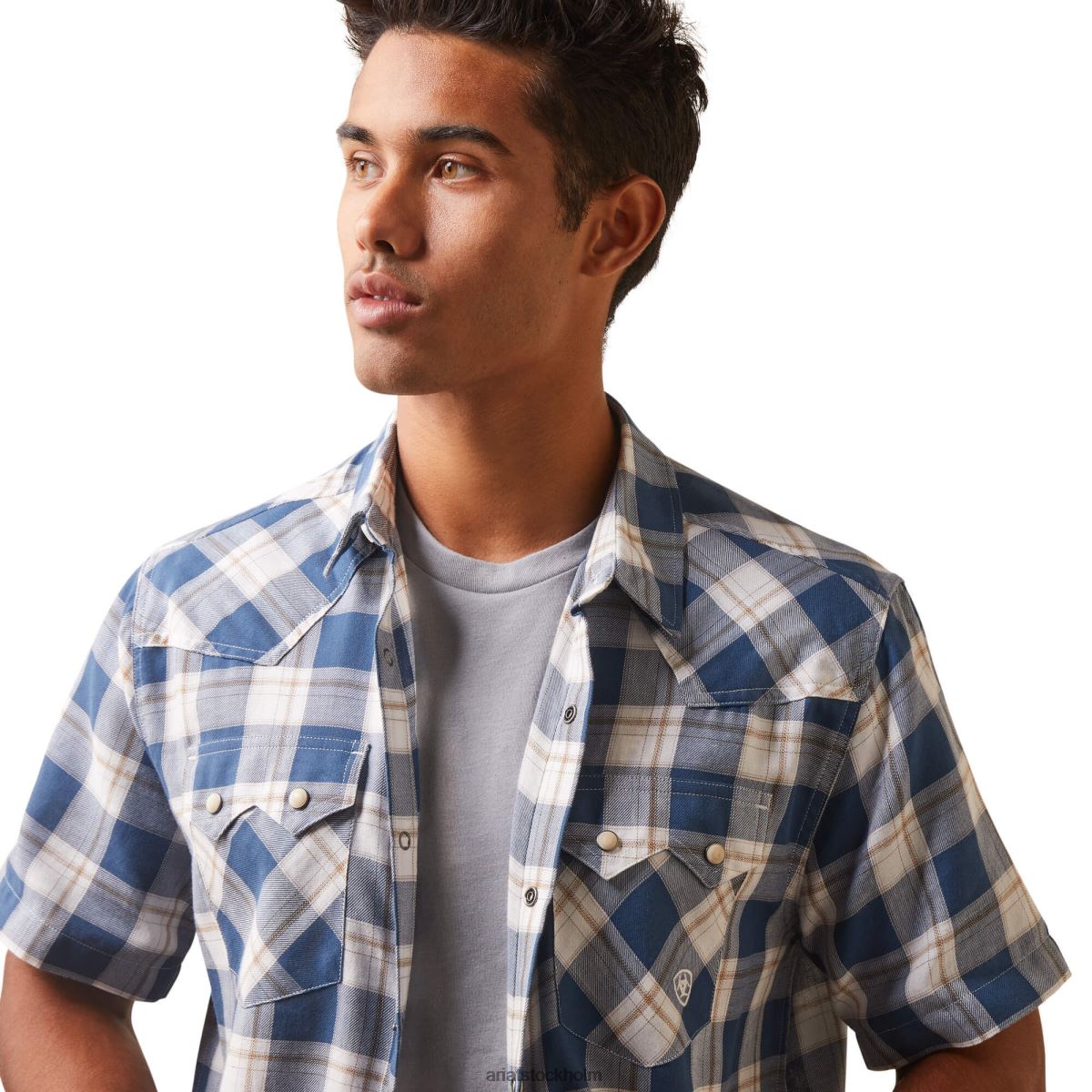 blast Ariat hummer skjorta med retro passform slagg män F04841103