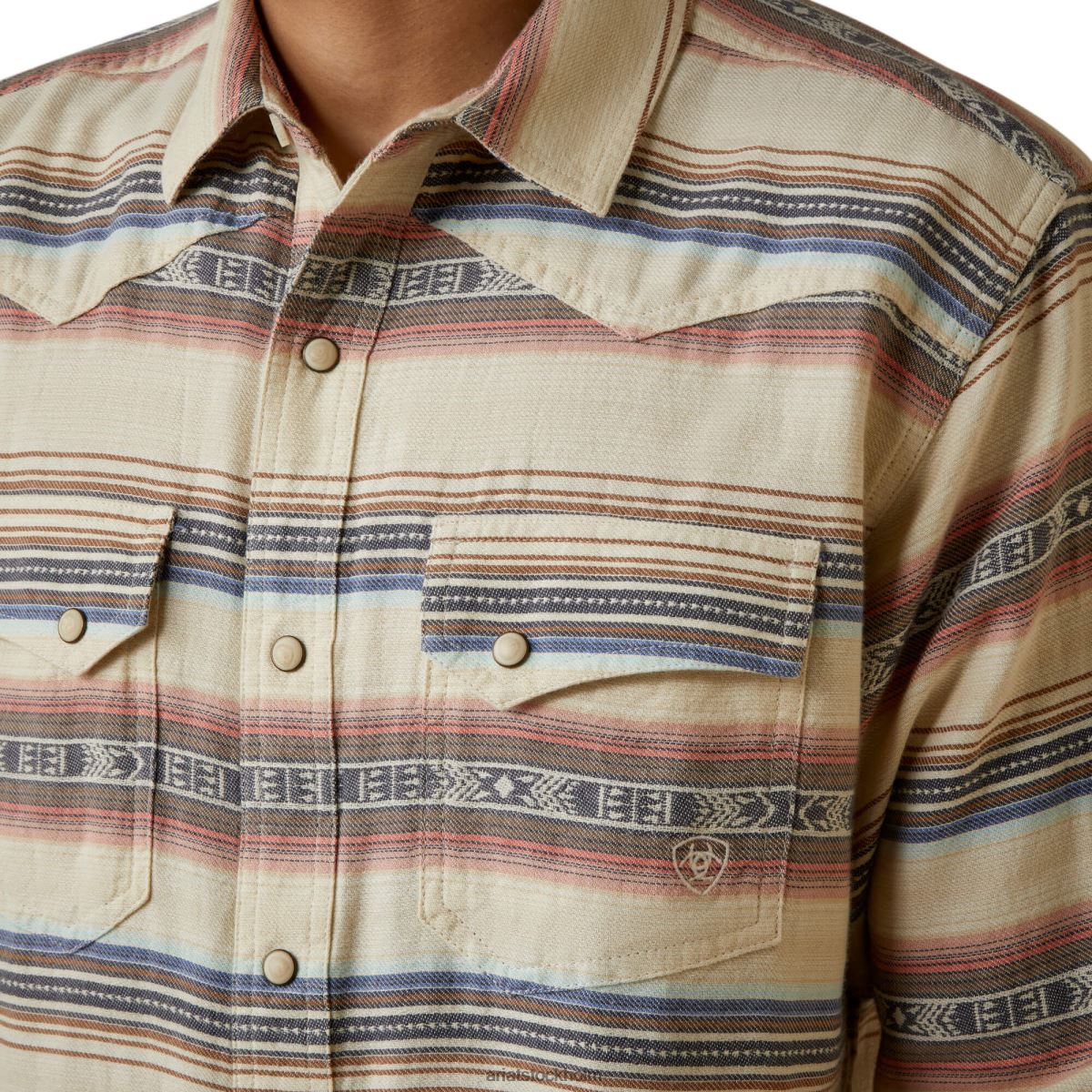 blast Ariat huxley skjorta med retro passform vit sparris män F04841382