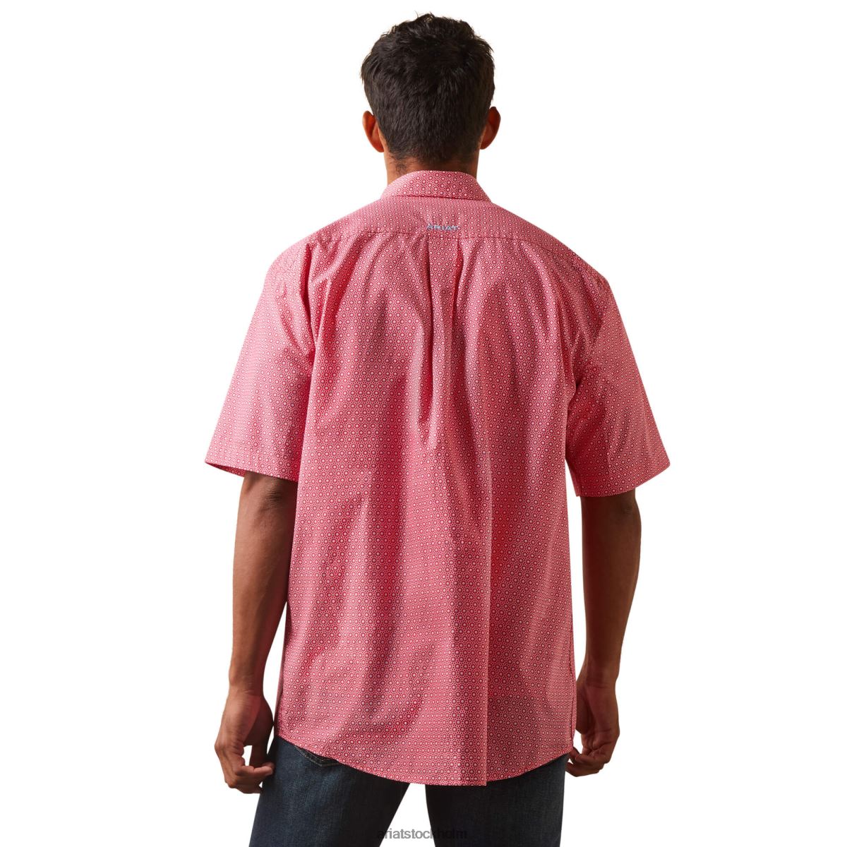 blast Ariat iain figursydd skjorta rosröd män F04841102