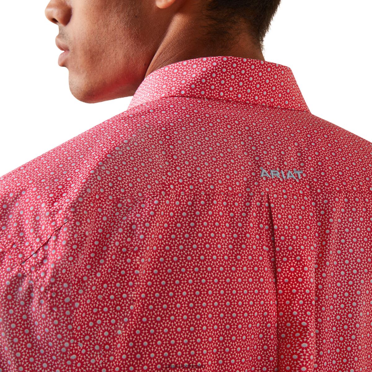 blast Ariat iain figursydd skjorta rosröd män F04841102