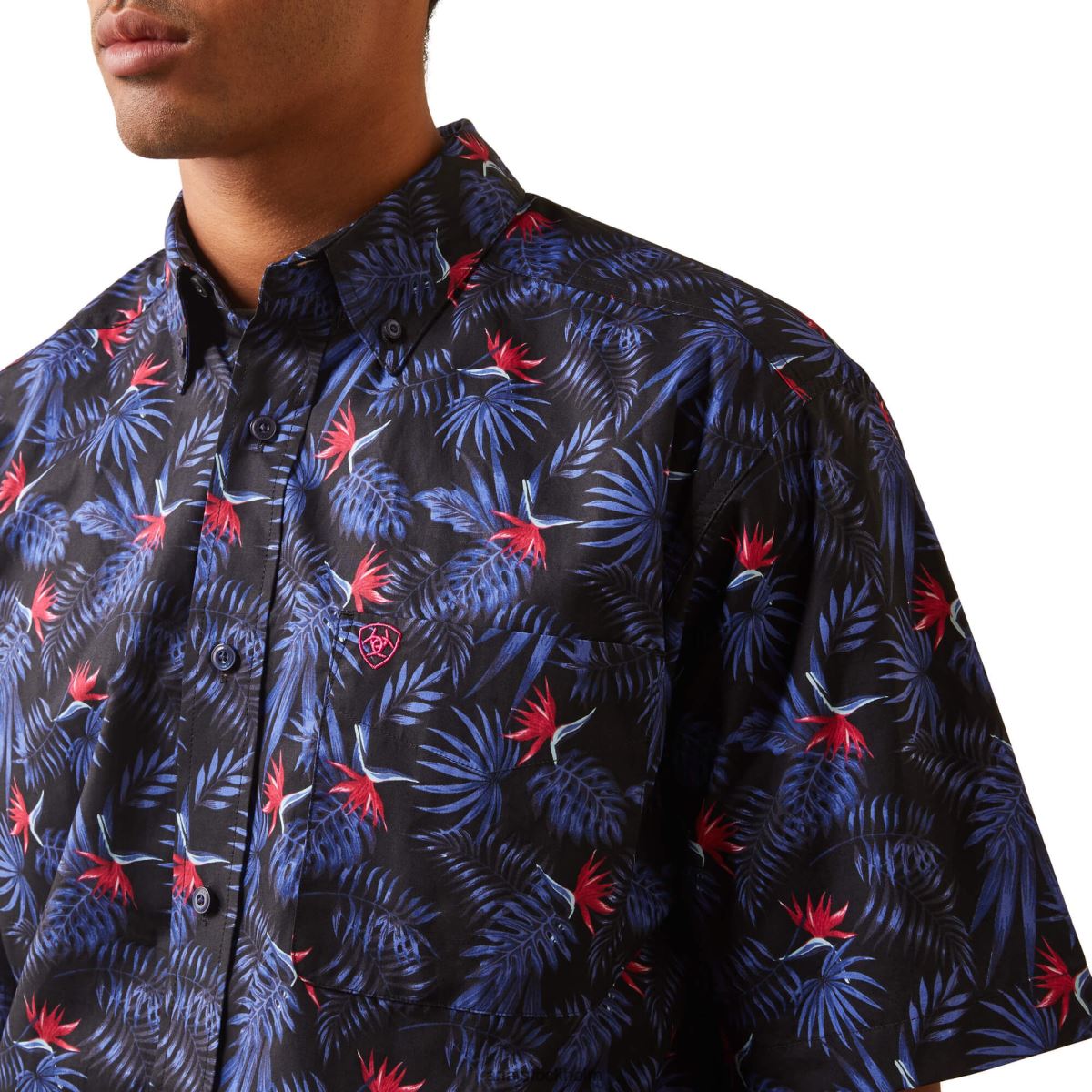 blast Ariat ike passad skjorta svart män F04841348