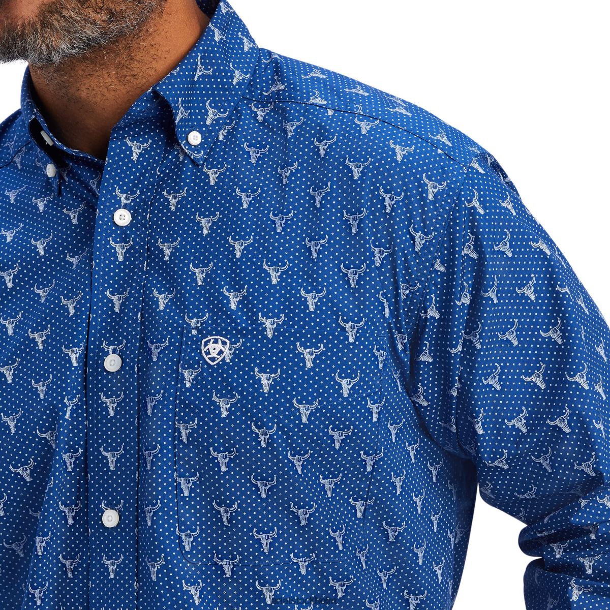 blast Ariat jai skjorta med klassisk passform kunglig safir män F04841137