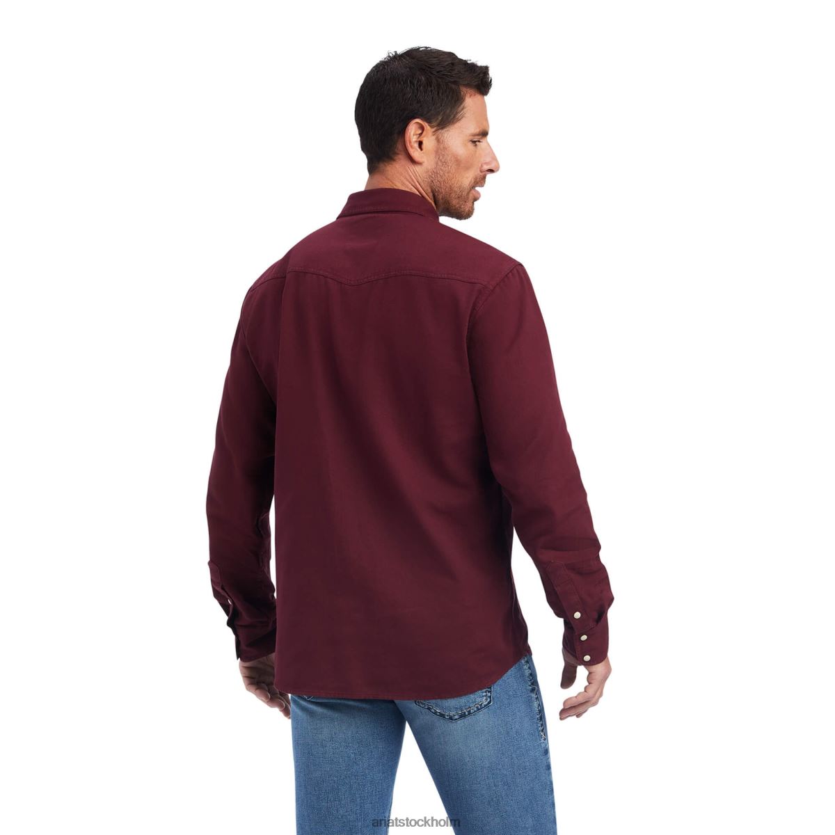 blast Ariat jurlington skjorta med retro passform choklad män F04841117