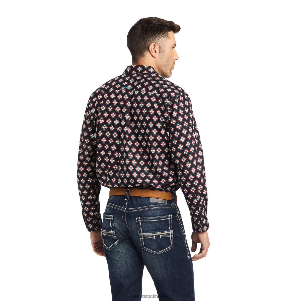 blast Ariat kasey skjorta med klassisk passform svart män F04841036