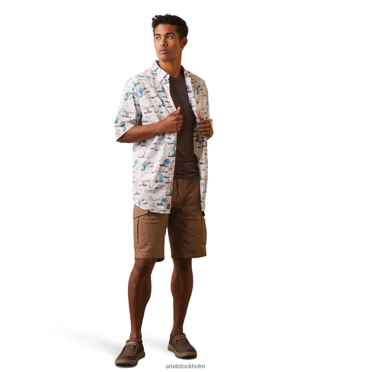 blast Ariat krish skjorta med klassisk passform vit män F04841002