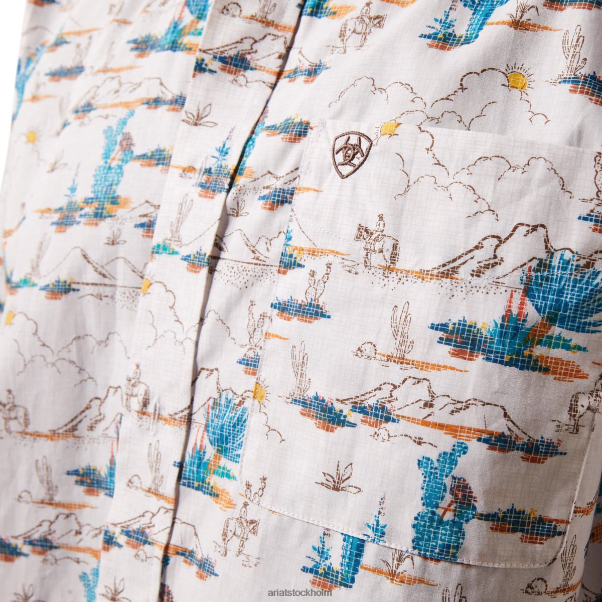 blast Ariat krish skjorta med klassisk passform vit män F04841002