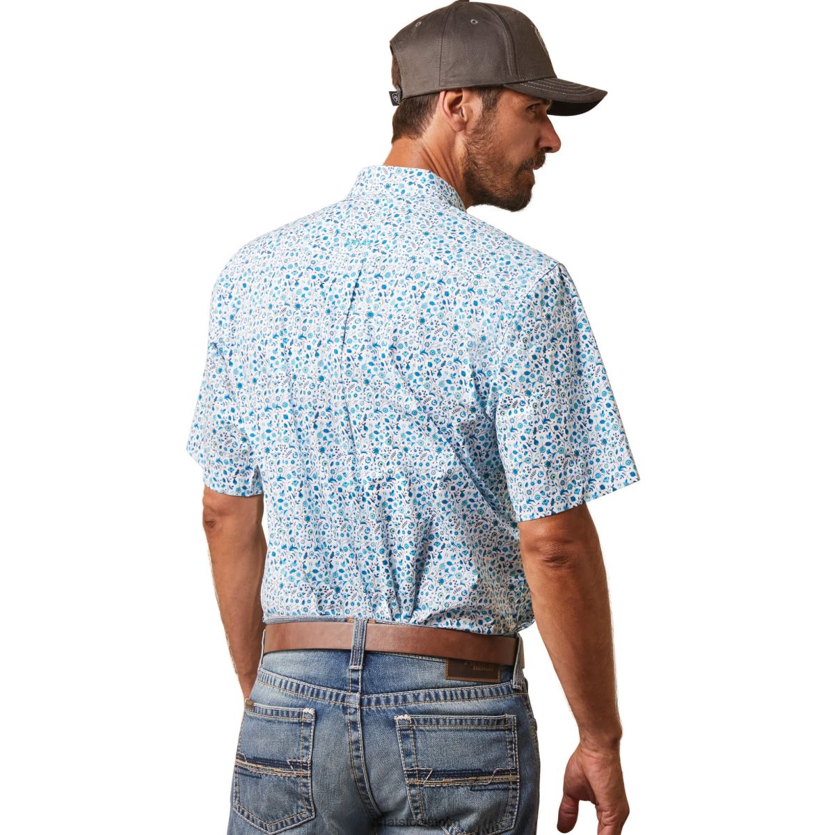 blast Ariat kyle figursydd skjorta vit män F04841084