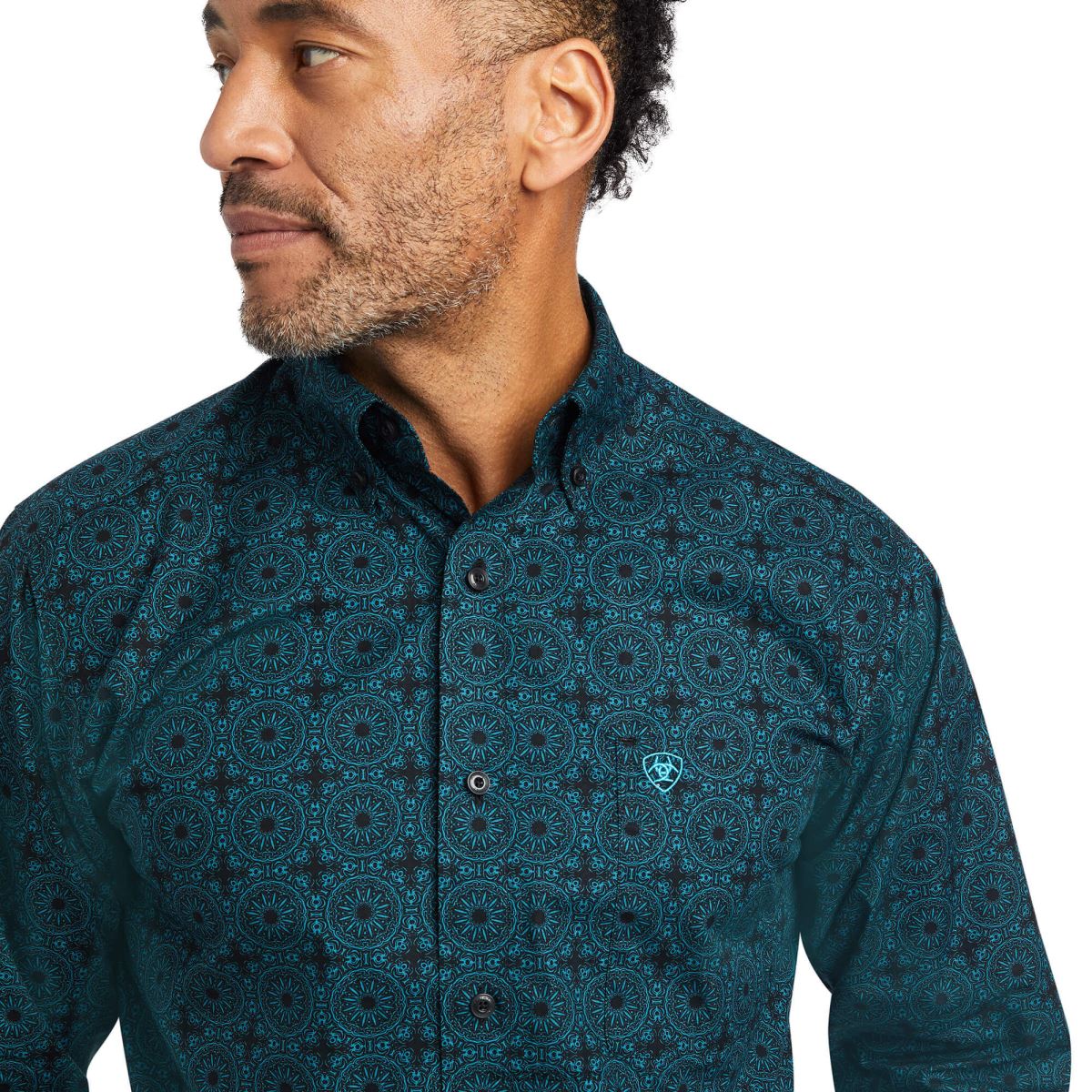 blast Ariat kyler figursydd skjorta havets djup män F0484965