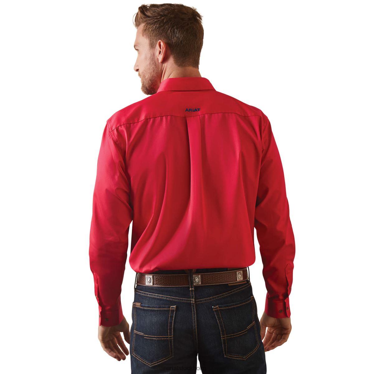 blast Ariat lagets logotyp skjorta med twill azalea män F04841044