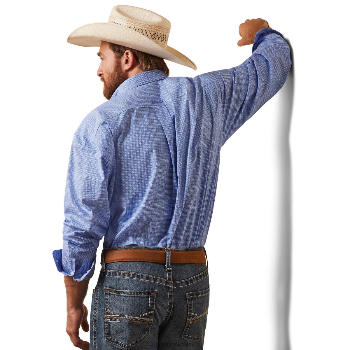 blast Ariat leo skjorta med klassisk passform vit män F04841025