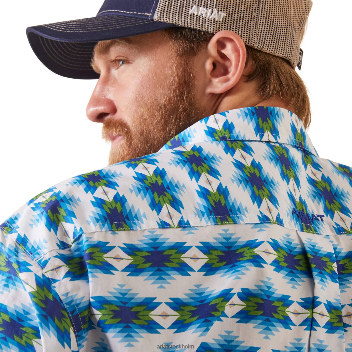 blast Ariat levi skjorta i klassisk passform vit män F04841003