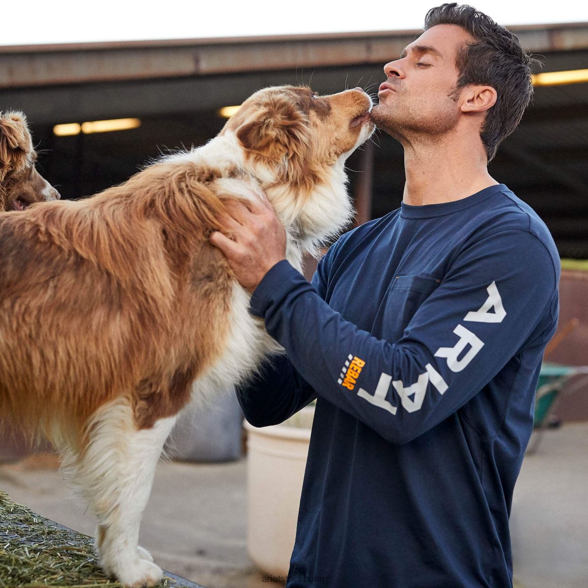 blast Ariat logotyp för armeringsjärn Marin män F0484896