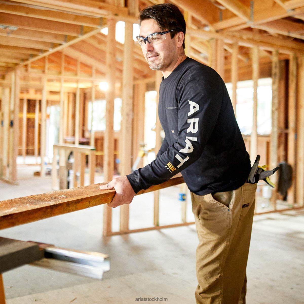 blast Ariat logotyp för armeringsjärn svart män F0484669