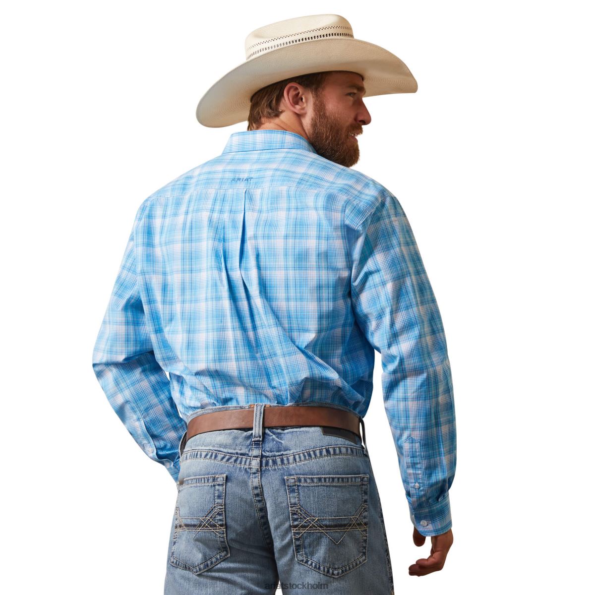 blast Ariat lyle skjorta med klassisk passform vit män F04841085