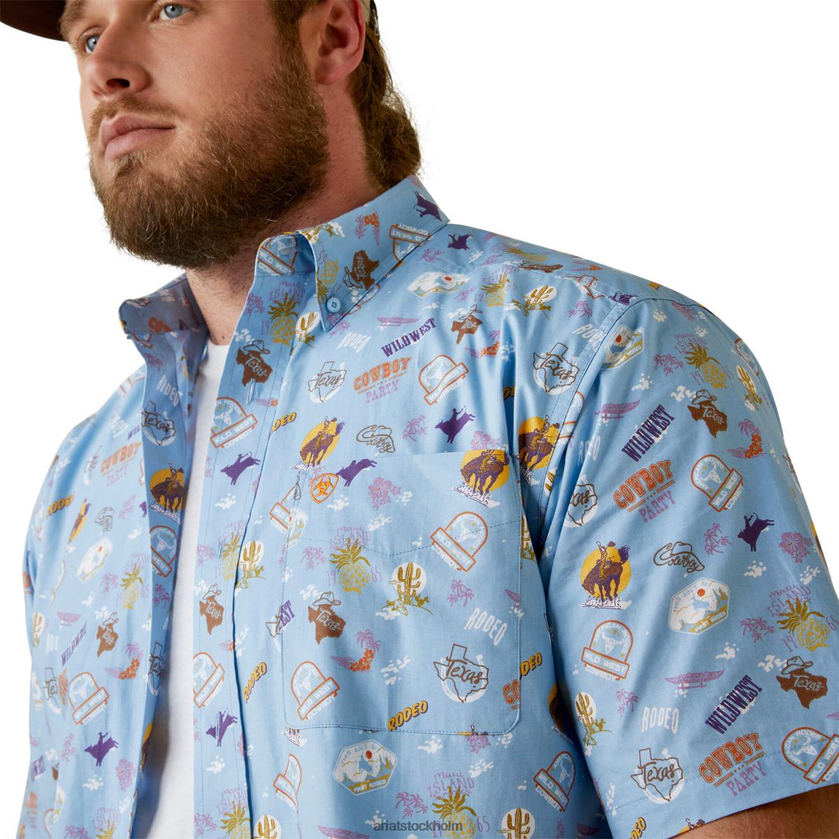 blast Ariat mauricio skjorta med klassisk passform lila män F04841381