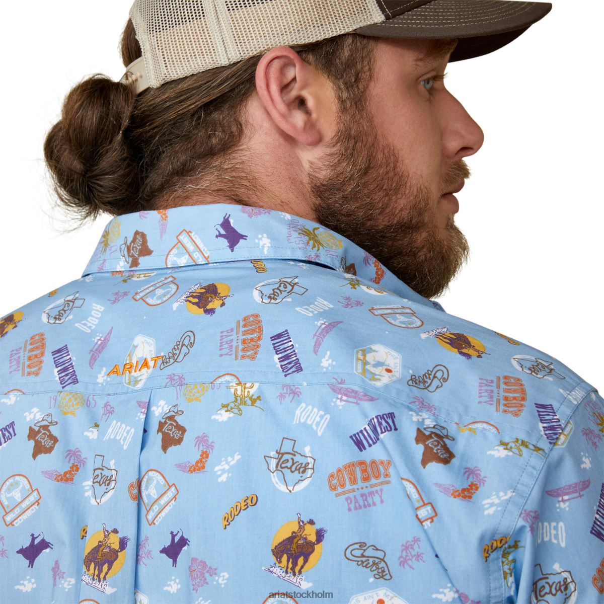 blast Ariat mauricio skjorta med klassisk passform lila män F04841381