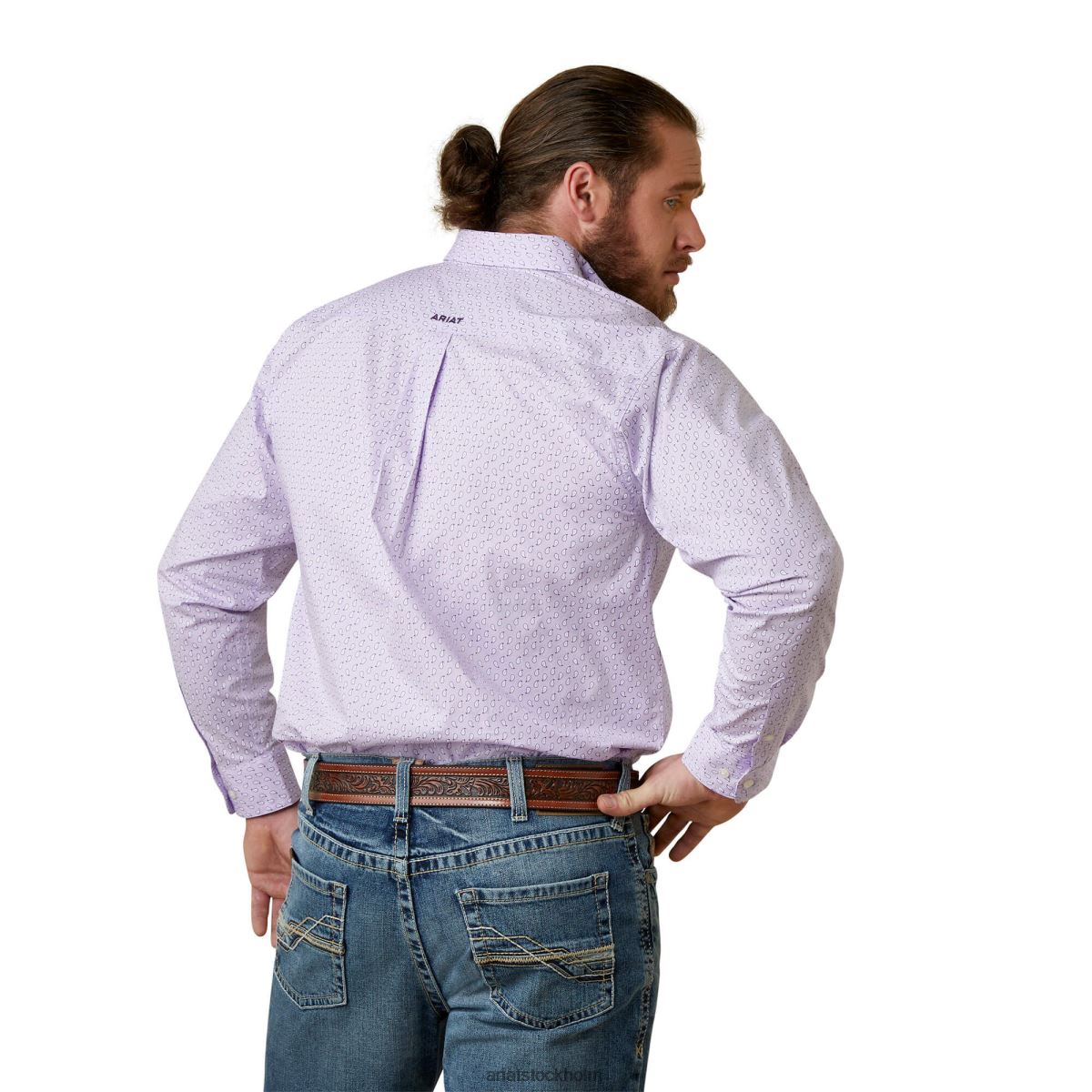 blast Ariat mccoy skjorta med klassisk passform lila män F04841159