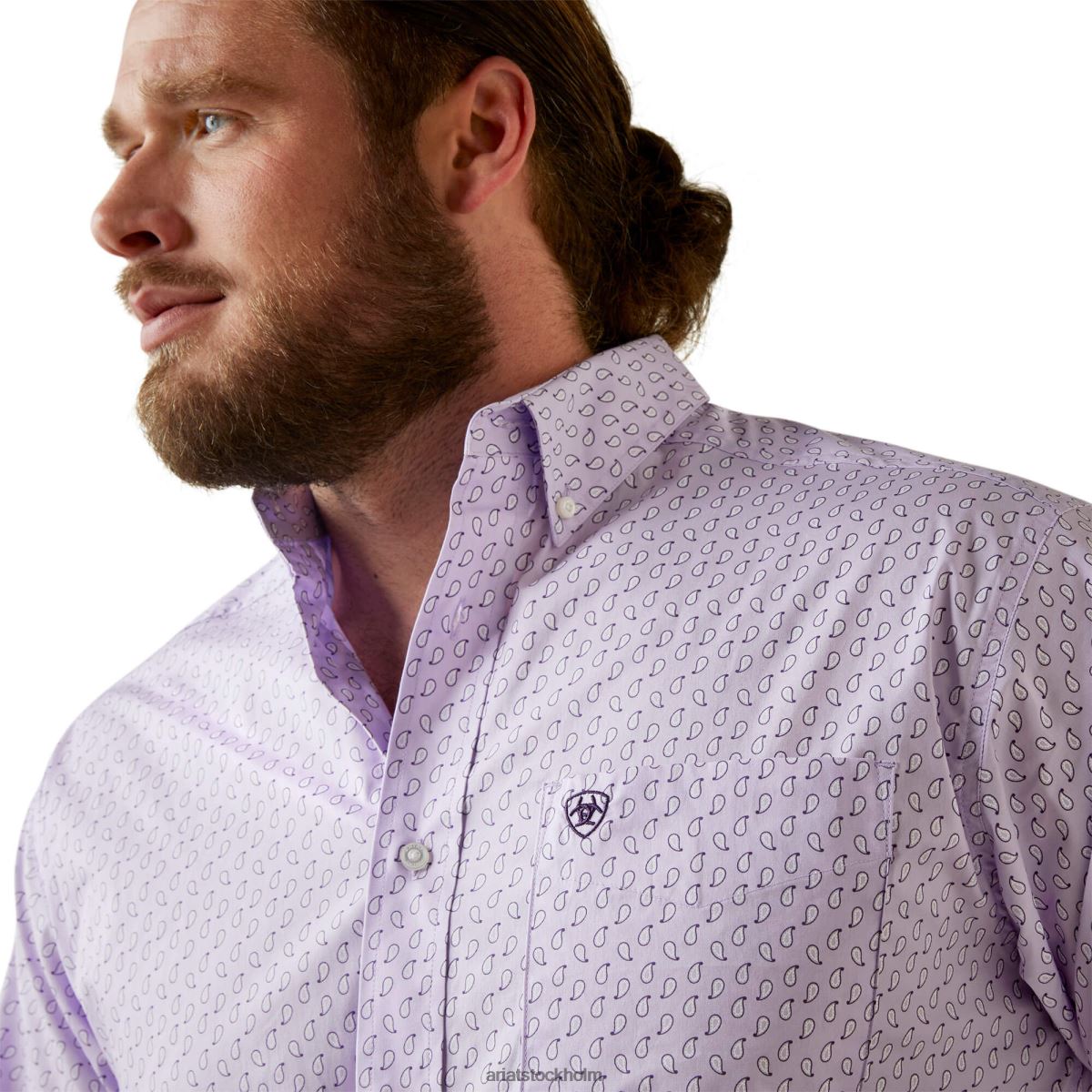 blast Ariat mccoy skjorta med klassisk passform lila män F04841159