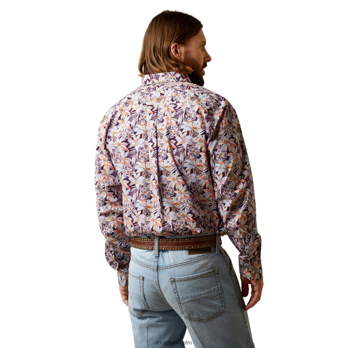 blast Ariat monte monterad skjorta lila män F04841375