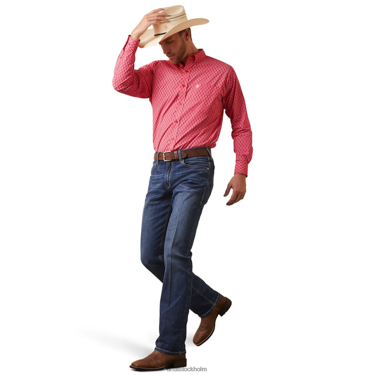 blast Ariat neiko skjorta i klassisk passform rosröd män F04841092