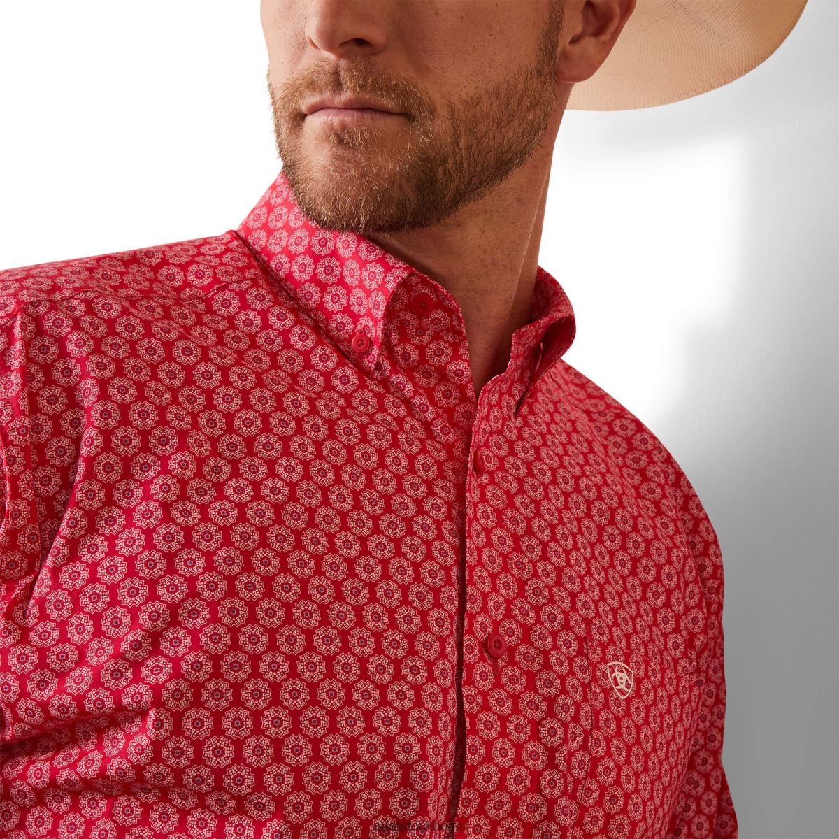 blast Ariat neiko skjorta i klassisk passform rosröd män F04841092