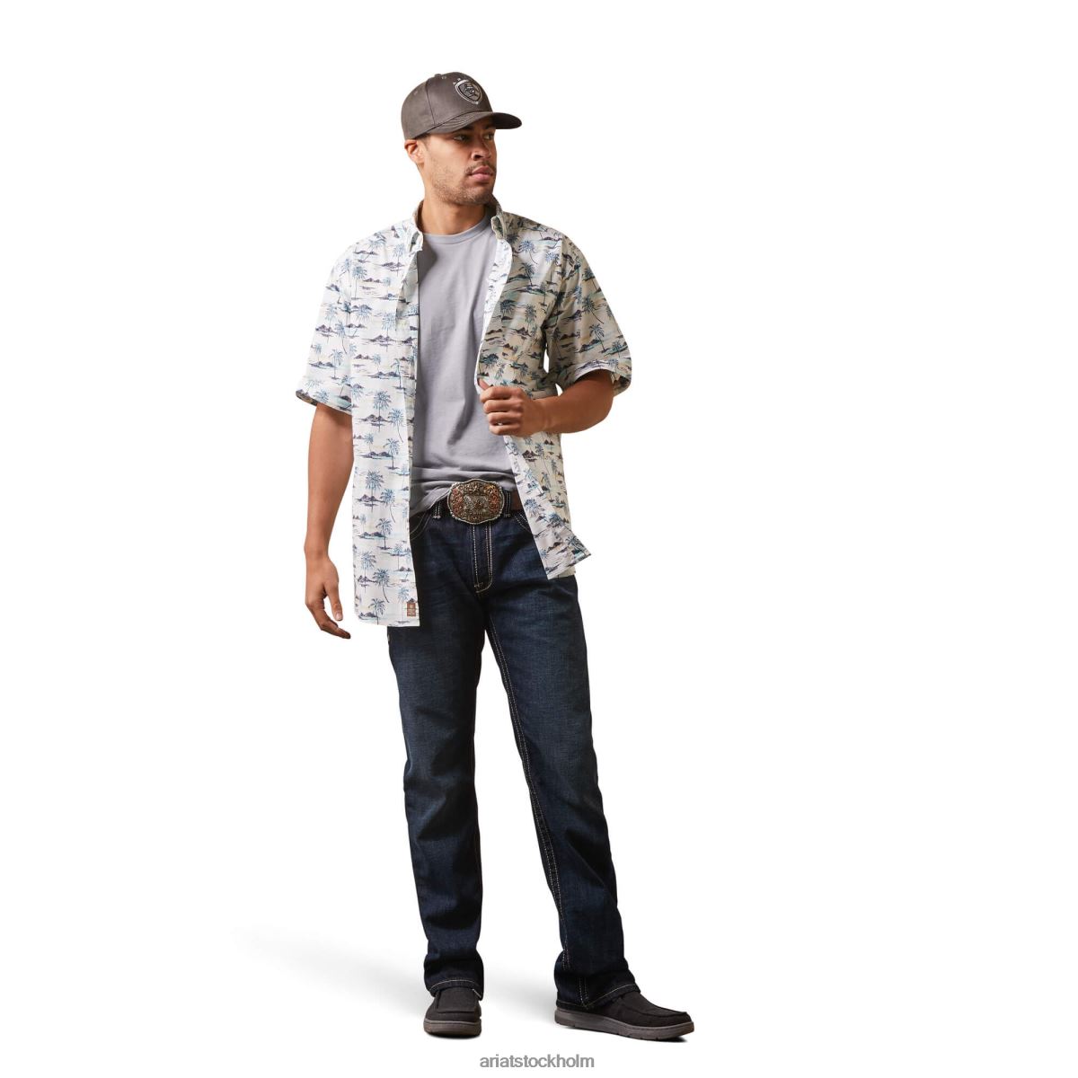 blast Ariat neymar skjorta i klassisk passform vit män F04841107
