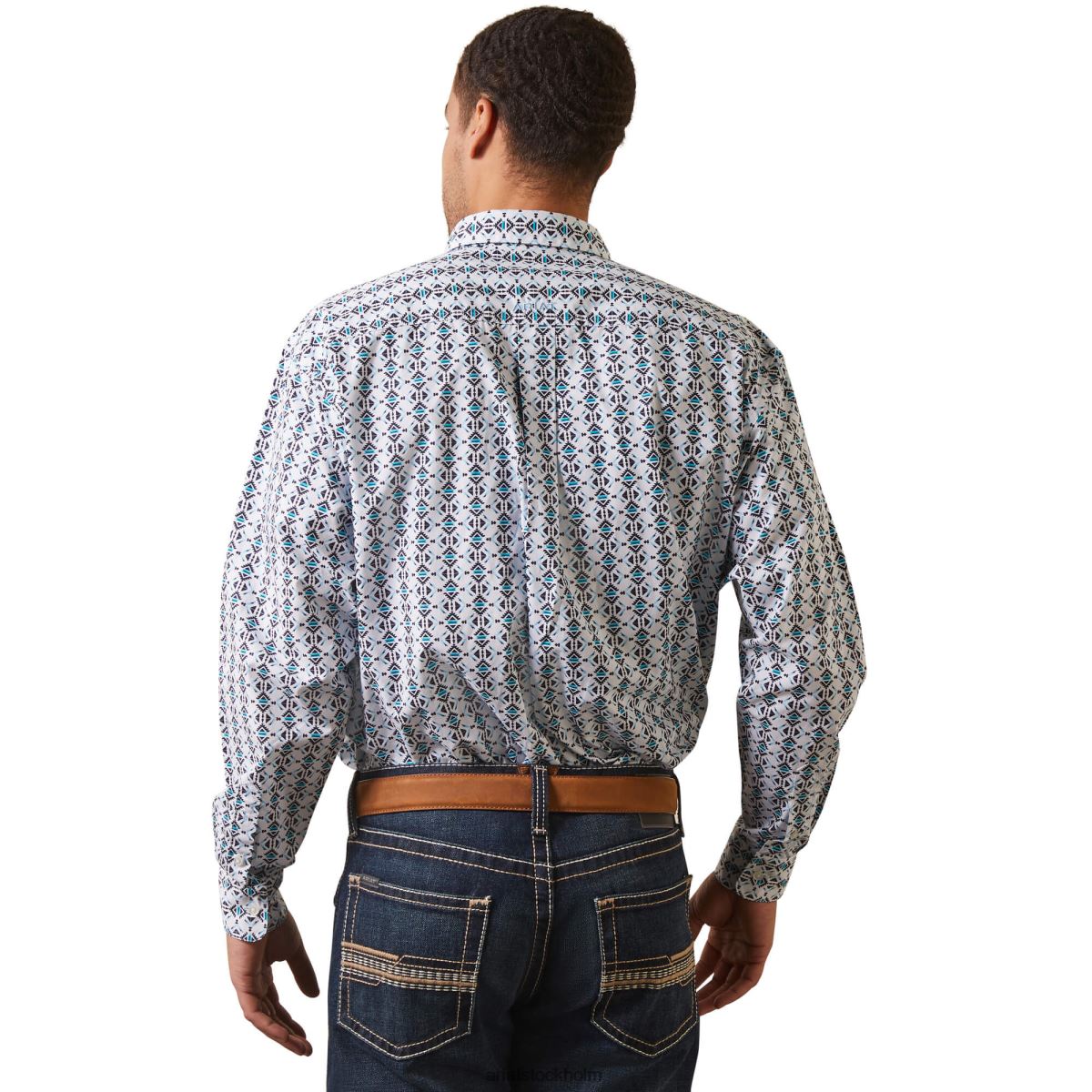 blast Ariat nolan skjorta med klassisk passform vit män F04841298