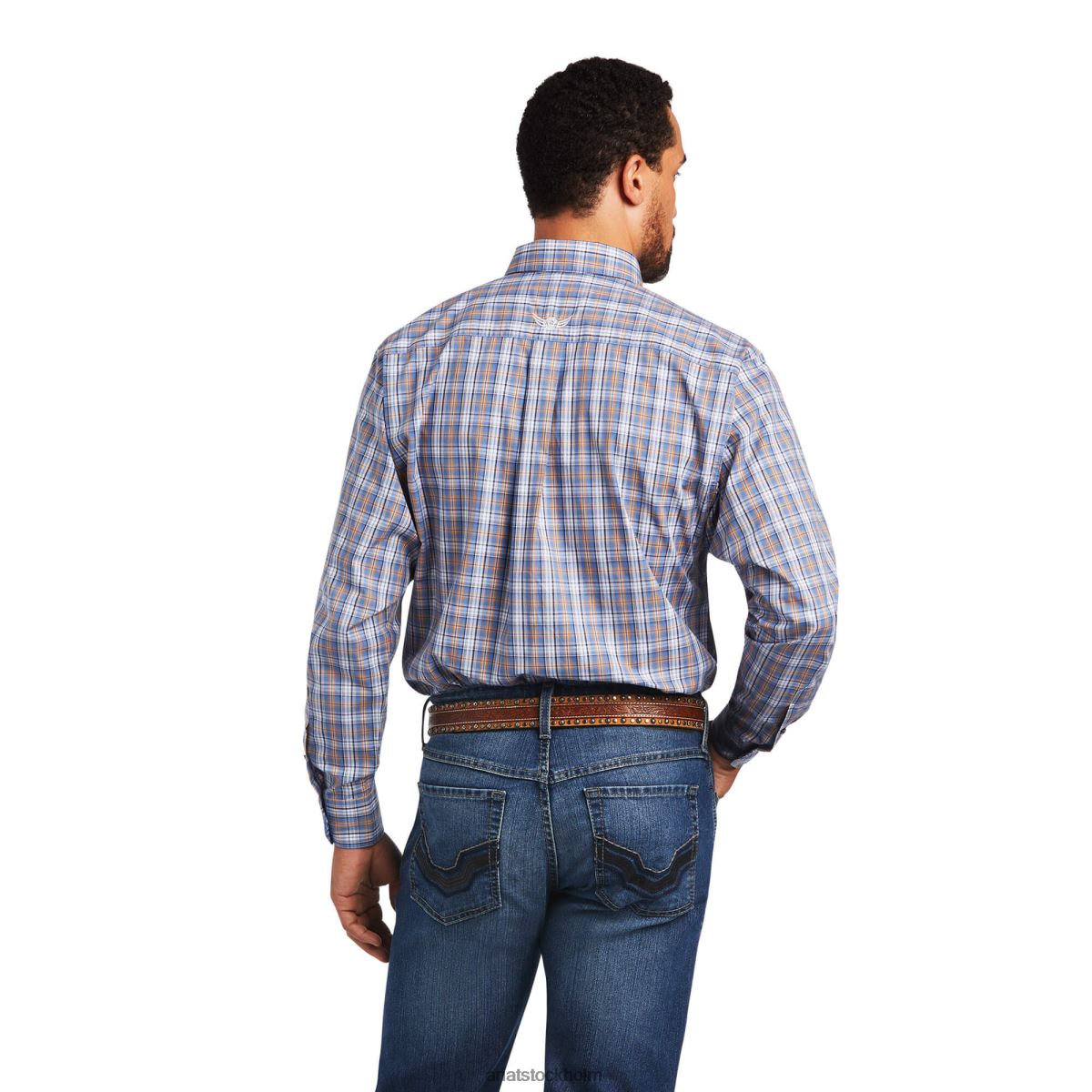 blast Ariat obeveklig agility stretch skjorta med klassisk passform bakelitblå män F04841340