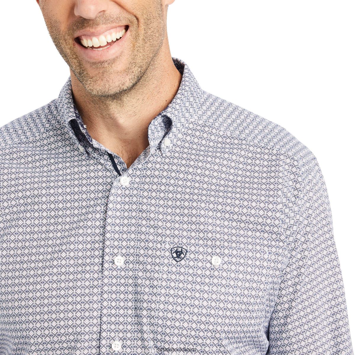 blast Ariat obeveklig skjorta med klassisk passform i stretch vit män F04841243