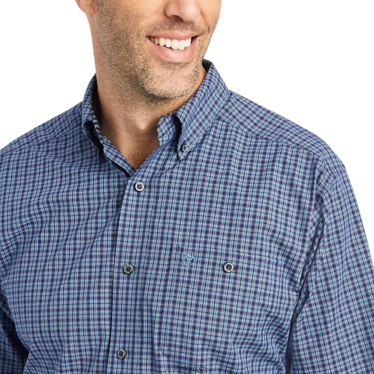 blast Ariat obeveklig vördnadsskjorta med klassisk passform midnattssegel män F04841281