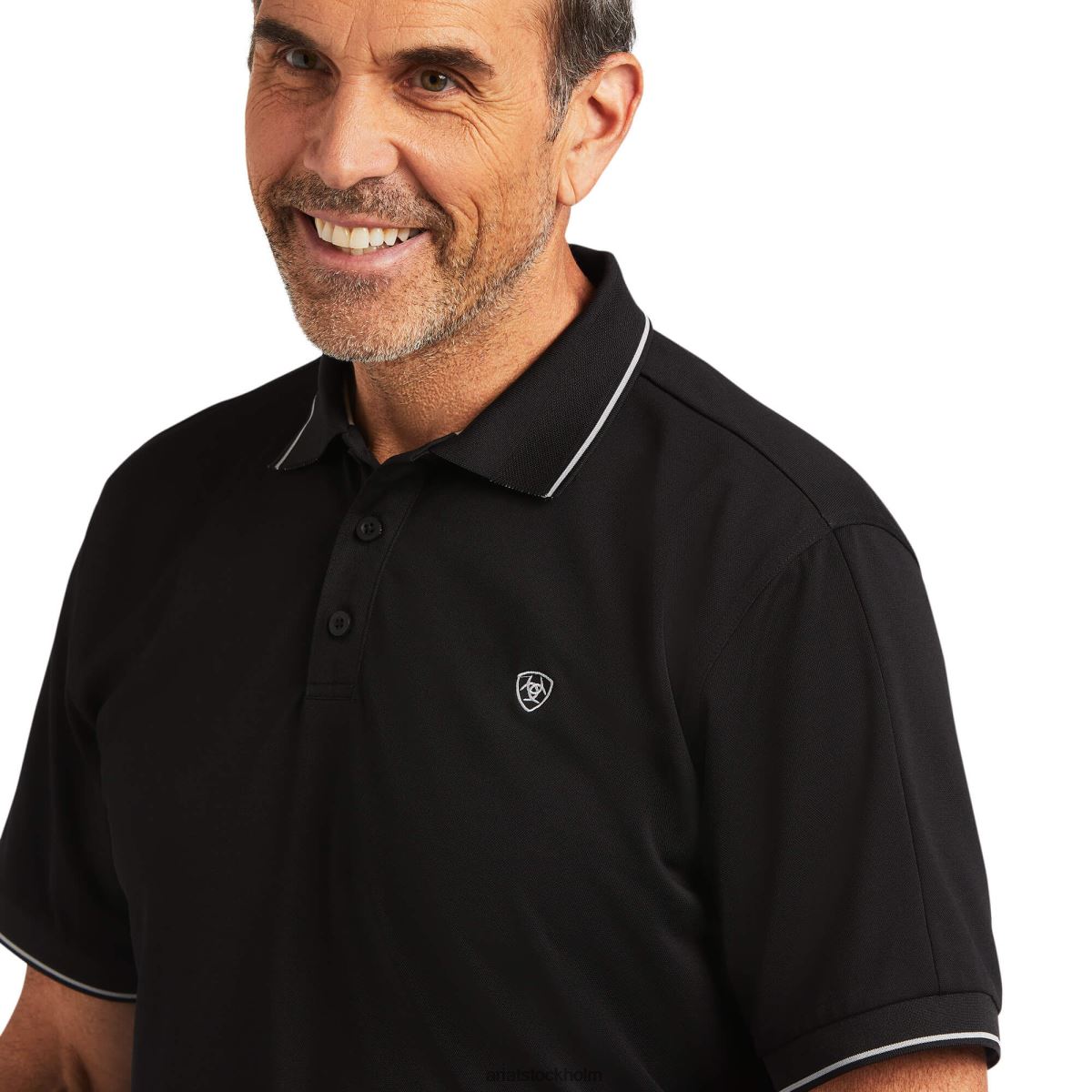 blast Ariat pikétröja med logotyp svart män F0484613