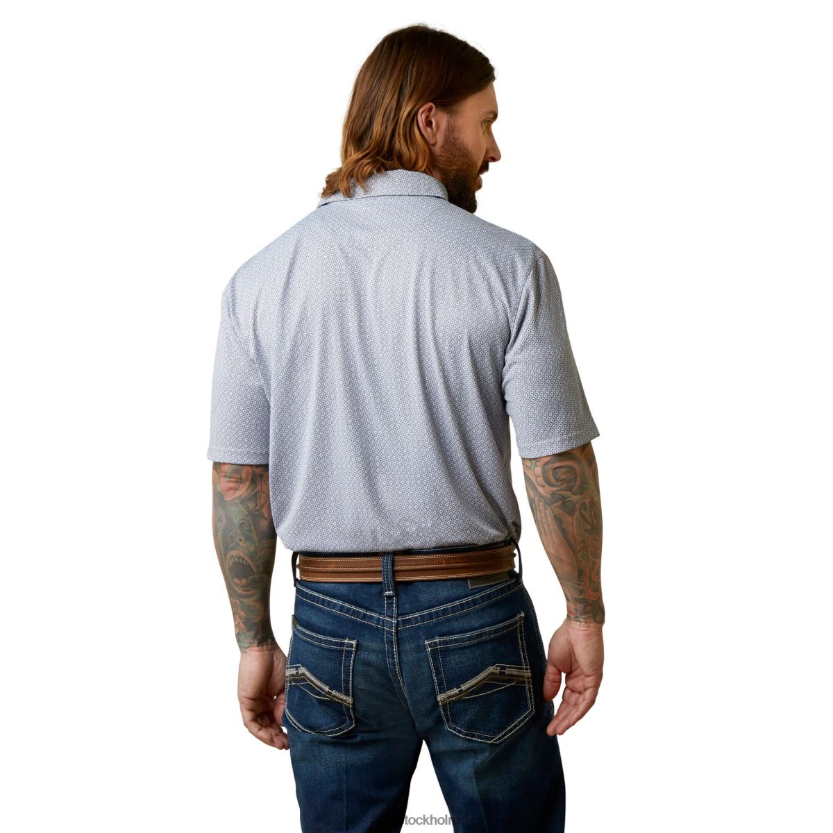 blast Ariat pikétröja överallt med grått män F0484593