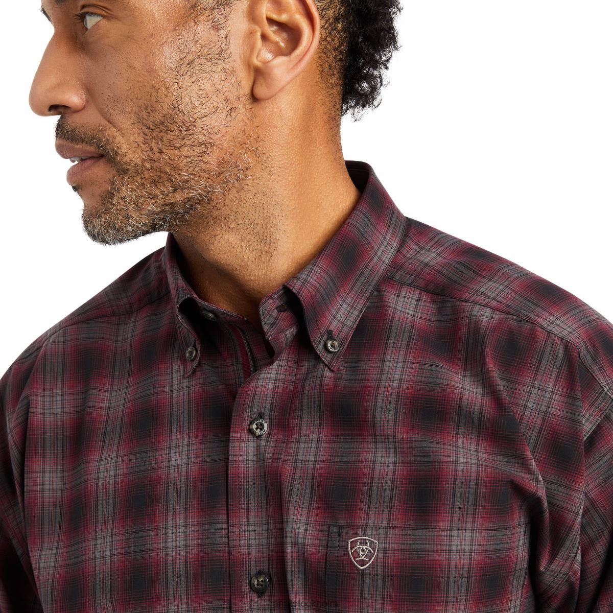 blast Ariat pro-serien William stretch skjorta med klassisk passform zinfandel män F04841210