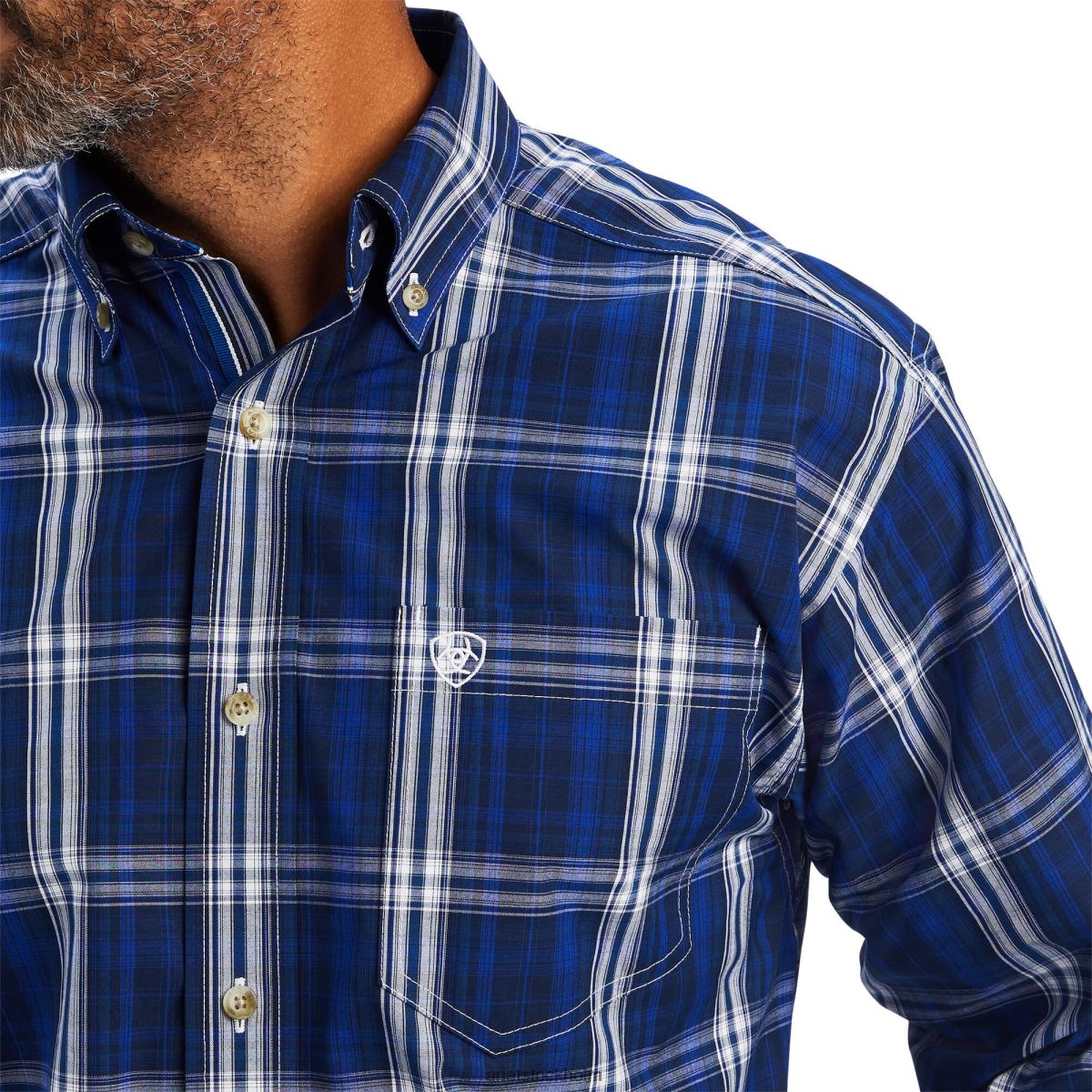 blast Ariat pro-serien burke skjorta med klassisk passform mörk safir män F04841189