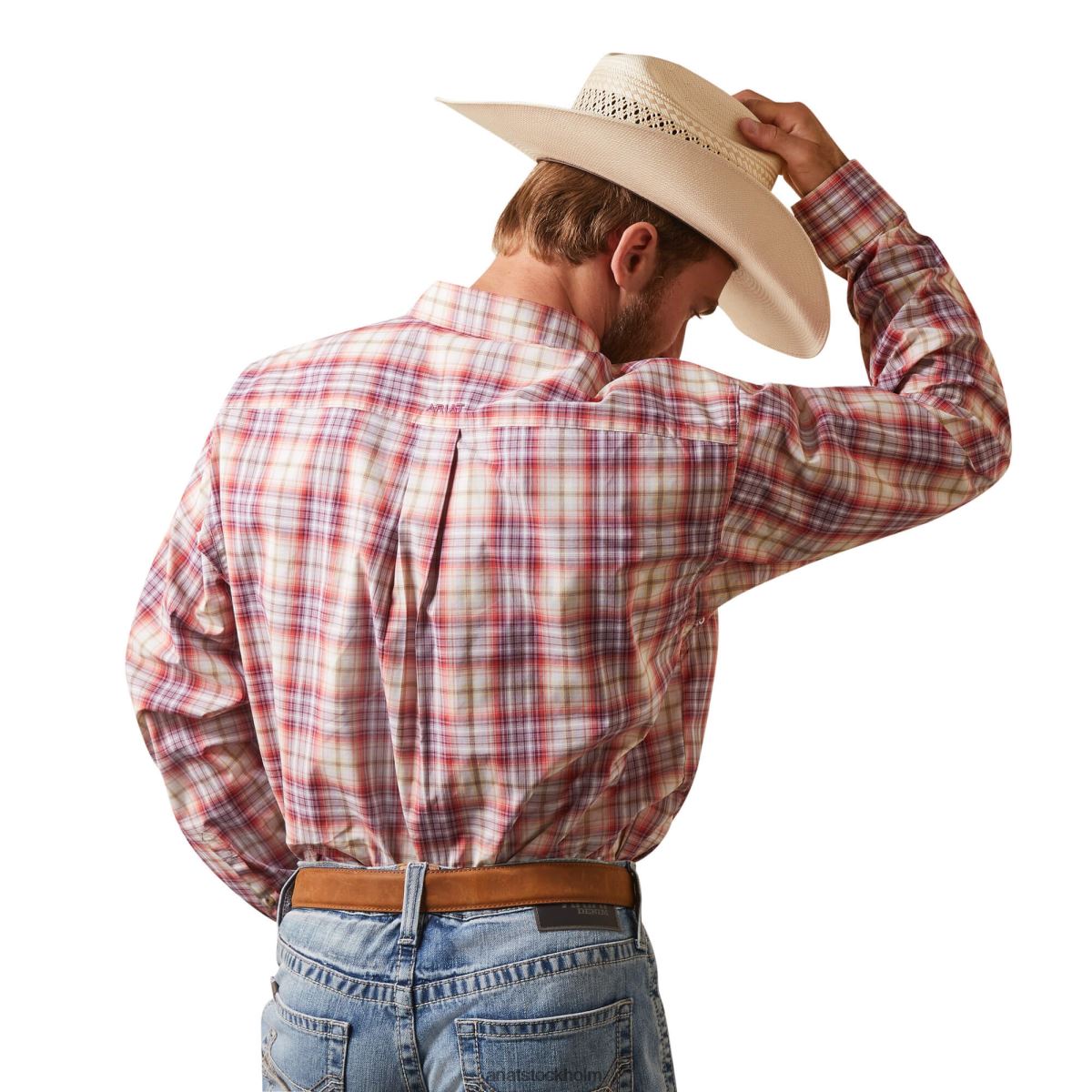 blast Ariat pro-serien derek skjorta med klassisk passform vit män F04841202