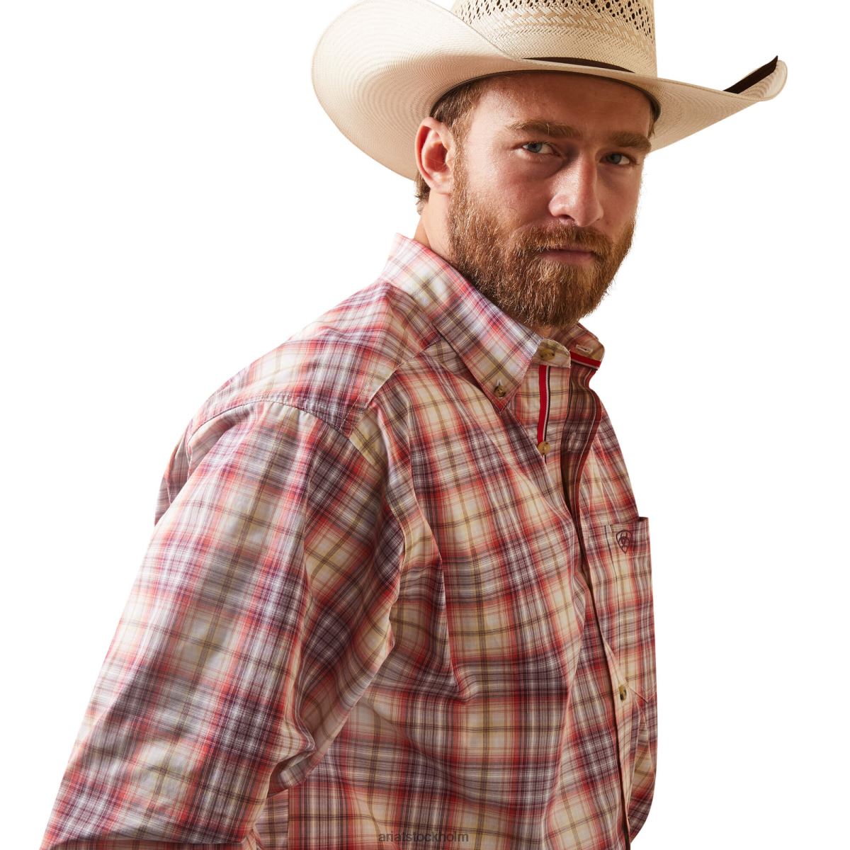 blast Ariat pro-serien derek skjorta med klassisk passform vit män F04841202