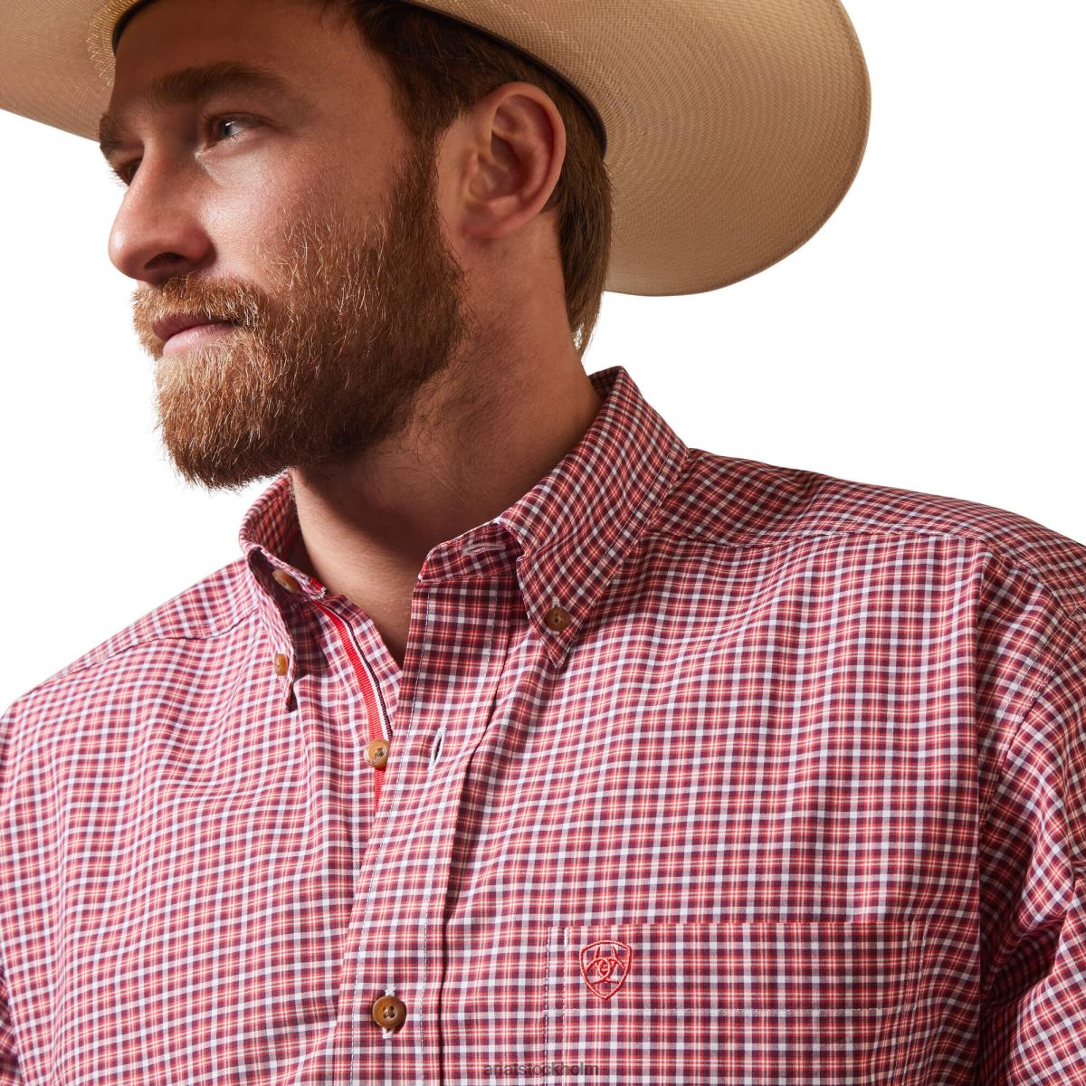 blast Ariat pro-serien dominick skjorta med klassisk passform cayennepeppar män F0484981