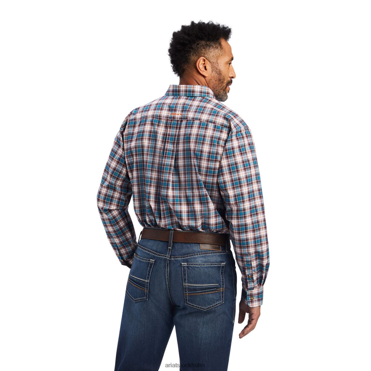 blast Ariat pro-serien francois stretch skjorta med klassisk passform vit män F04841031