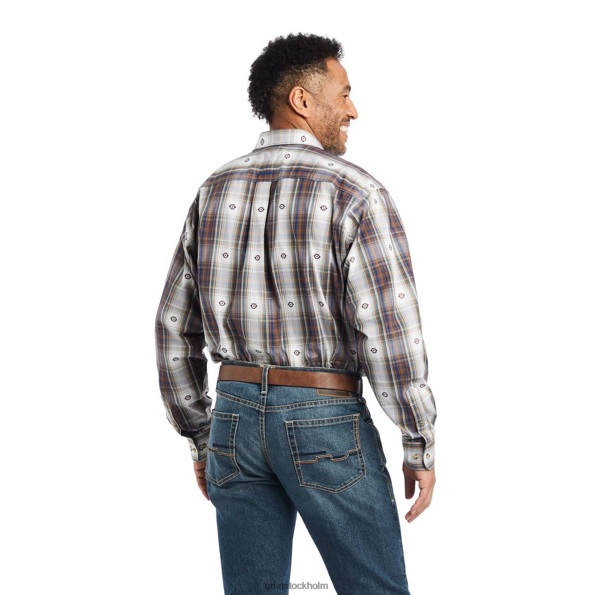 blast Ariat pro-serien geoffrey skjorta med klassisk passform gods blå män F04841341