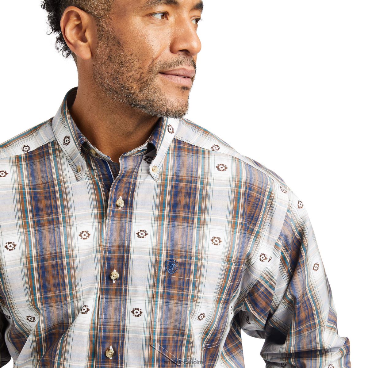 blast Ariat pro-serien geoffrey skjorta med klassisk passform gods blå män F04841341