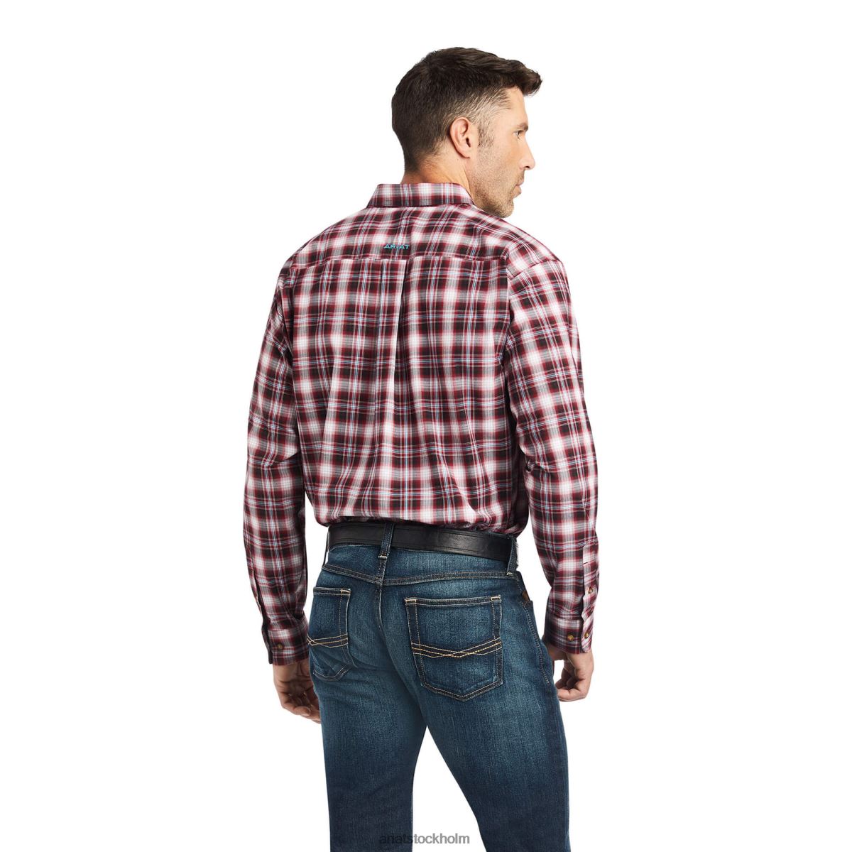 blast Ariat pro-serien kenneth stretchformad skjorta snösparv män F04841201